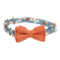 Dog Collar Colorful Bowtie Quick Release Buckle